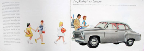Wartburg 1000 Modelprogram 1960 Carbrochure (7398)